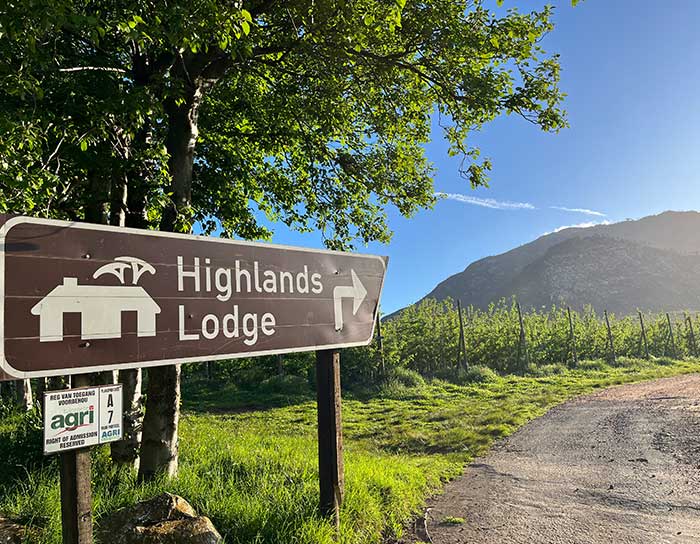 Natural beauty surrounding Highlands Lodge